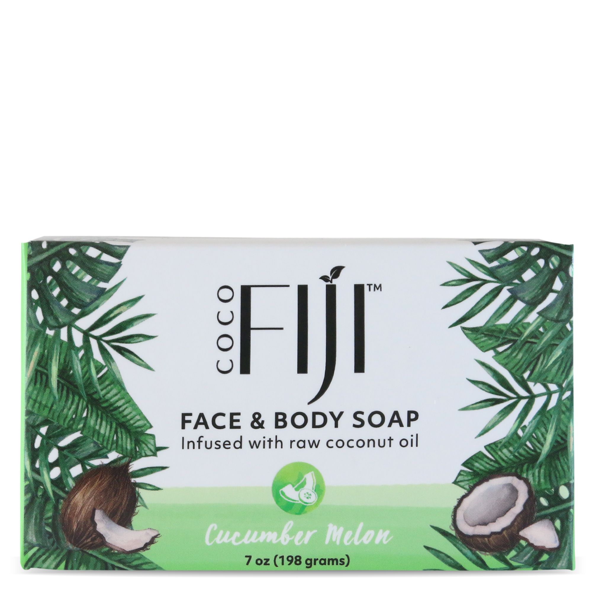 Organic Fiji Coconut Oil Soap Organic Cucumber - 7 Oz