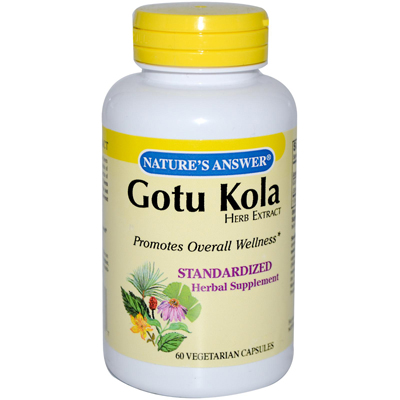 Nature's Answer Gotu Kola Herb - 60 Vegetarian Capsules