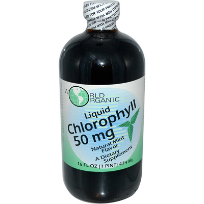World Organic Liquid Chlorophyll Mint - 50 Mg - 16 Fl Oz