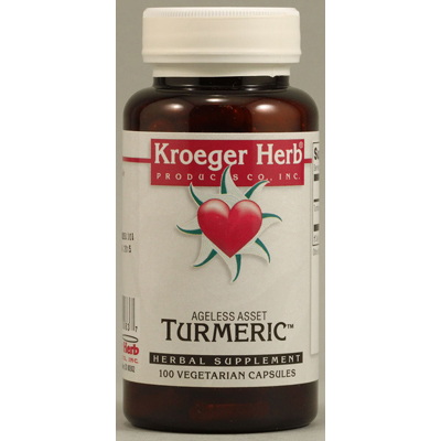 Kroeger Herb Turmeric - 100 Vegetarian Capsules