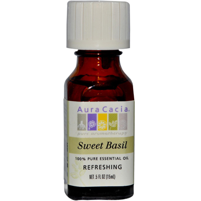 Aura(tm) Cacia Pure Essential Oil Sweet Basil - 0.5 Fl Oz