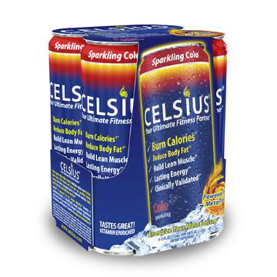 Celsius Calorie Burning Drink - Sparkling Cola - 4/12 Oz