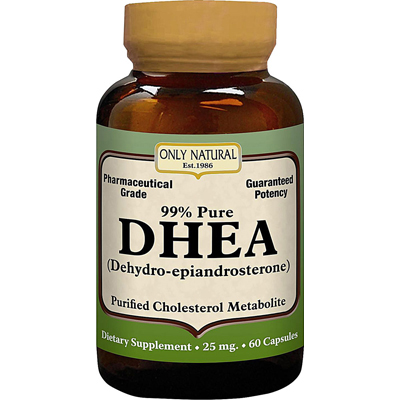 Only Natural DHEA - 25 mg - 60 Capsules