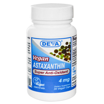 Deva Vegan Astaxanthin Super Antioxidant - 4 Mg - 30 Capsules