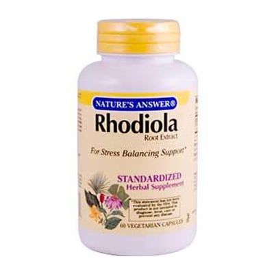 Nature&apos;s Answer Rhodiola Root Extract - 60 Vegetarian Capsules
