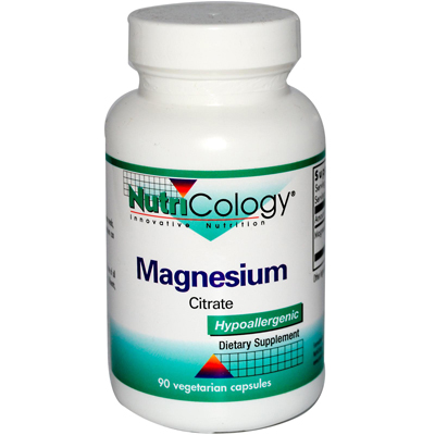 Nutricology Magnesium Citrate - 170 Mg - 90 Capsules