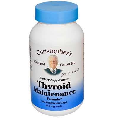 Christopher's Thyroid Maintenance - 485 Mg - 100 Vegetarian Capsules