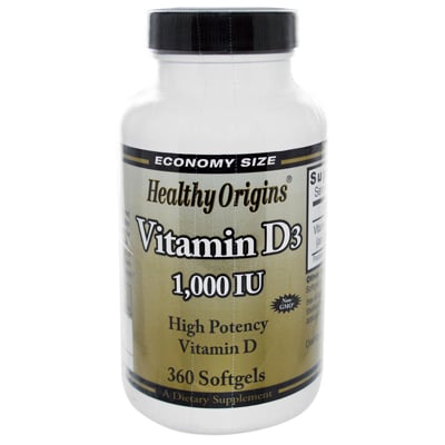 Healthy Origins Vitamin D3 - 1000 Iu - 360 Softgels