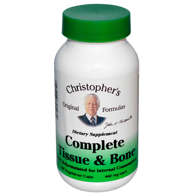 Christopher's Complete Tissue And Bone - 440 Mg - 100 Vegetarian Capsules