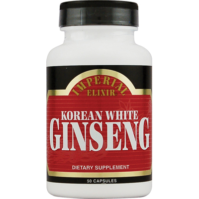 Imperial Elixir Korean White Ginseng - 500 Mg - 50 Capsules