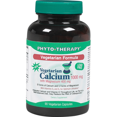 Phyto-therapy Vegetarian Calcium With Magnesium - 90 Vegetarian Capsules