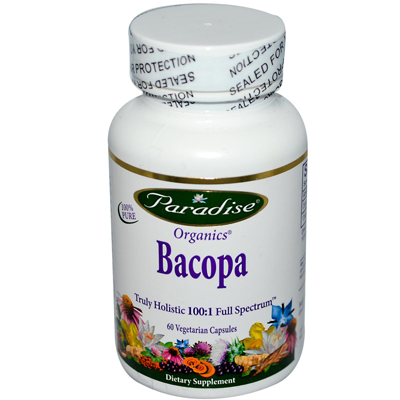 Paradise Herbs Bacopa - 60 Vegetarian Capsules