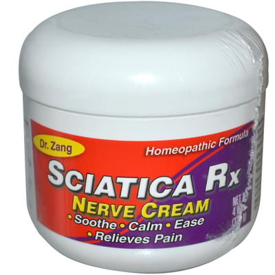 Dr. Zang Sciatica Rx Nerve Cream Homeopathic Formula - 4 Oz