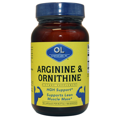 Olympian Labs Arginine And Ornithine - 100 Vegetarian Capsules