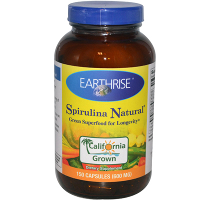 Earthrise Spirulina Natural - 600 Mg - 150 Capsules
