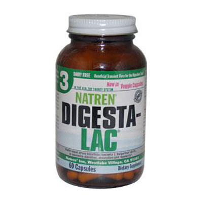 Natren Digesta-lac Dairy Free - 60 Vegetarian Capsules