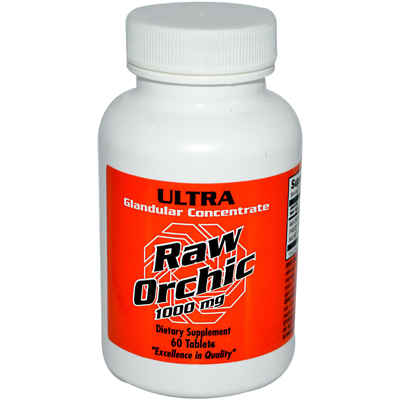 Ultra Glandulars Raw Orchic - 1000 Mg - 60 Tablets