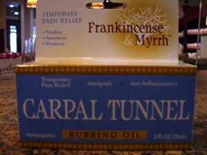 Carpal Tunnel Rubbing Oil .5 Fz By Frankincense & Myrrh