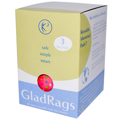 Gladrags Color Cotton Day Pad - 3 Pack