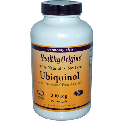 Healthy Origins Ubiquinol - Soy Free Non-gmo Formula - 200 Mg - 150 Softgels