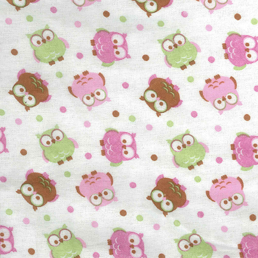 Trend-lab 101688 Crib Sheet - Owl Print Flannel