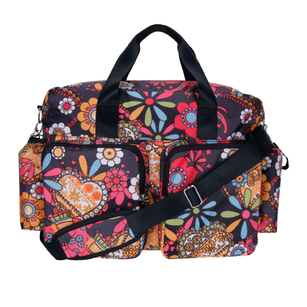 Trend-lab 104330 Diaper Bag - Bohemian Floral Deluxe Duffle