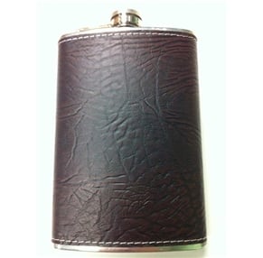 Vf5058 Russelldark Brown Leather 8 Oz Hip Flask