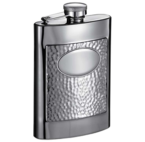 Vf6023 Pt Golfer 6 Oz Mirrored And Textured Flask