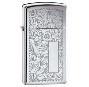 1652 Slim High Polish Venetian Lighter