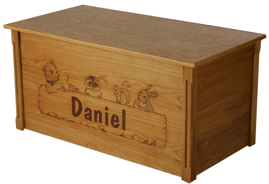 Wtb-critters Oak Little Critters Toybox - Personalized