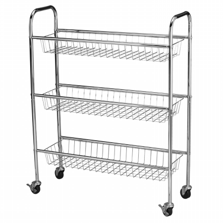 Household Essential 5133-1 3-tier Storage Cart, 33 By 26 By 9-inch