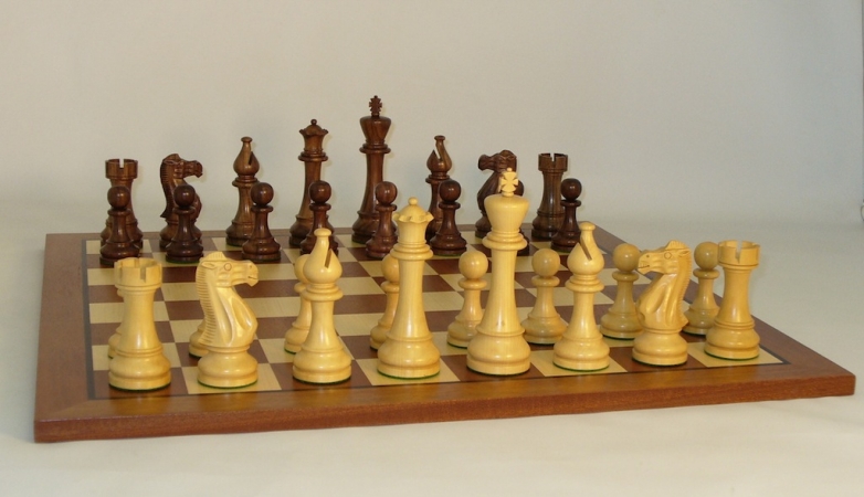 60sc-sm Jumbo Staunton On Sapele Brd - Chess Set Wood