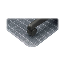 Deflect-o Defcm83113 Checkered Chairmat, Standard 36 In. X 48 In., Lip 19 In. X 10 In.,clear