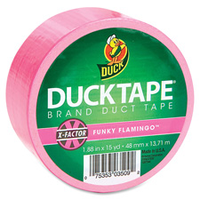 Duc1265016rl Duck Tape, 1.88 In. X 15 Yards, Neon Pink