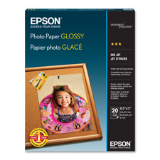 Epson EPSS041156 Inkjet Photo PaperGlossy60 lb9.4 mil11 in. x 17 in.20-PKWE