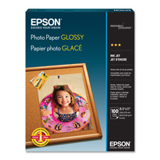 Epson EPSS041271 Photo Paper8.5 in. x 11 in.100-PK89 GE-100 ISOGlossy White