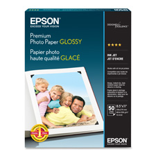 Epson EPSS041667 Premium Photo Paper Glossy 68 lb. 8.5 in. x 11 in. 50-PK WE