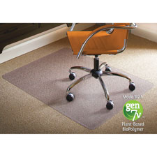. Esr141052 Rectangle Chairmat, 46 In. X 60 In., Low Pile Carpet, Clear-vinyl