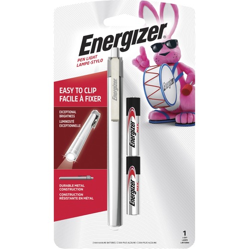 Evepled23aeh Led Pen Light,6 Lumens,uses 2 Aaa Batteries,silver