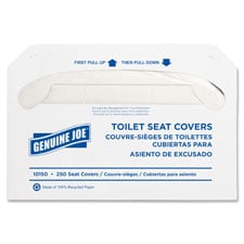 Gjo10150 Toilet Seat Covers,250 Toilet Seat Covers, 10 Pk-ct,white
