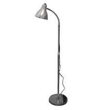 Hausmann Hni2182 Gooseneck Lamp, Adjustable, 10.63 In. D X 30 In. -58.5 In. H, Chrome