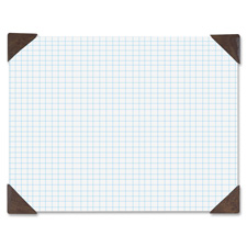 Hod41003 Quadrille Pad, 22 In. X 17 In., .25 In. Ruled, 40 Sheets, Brown-white