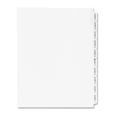 Kleer-fax, Inc. Klf81005 Index Dividers,exhibit E,side-tab,letter,.1 Cut,25-pk,we
