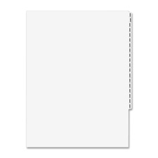 , Inc. Index Dividers,exhibit I,side Tabs,.1 Cut,25-pk,white
