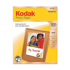 Kodak KOD8318164 Photo Paper Matte 7 mil 39 lb.8.5 in. x 11 100-PK WE