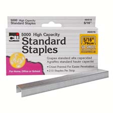 Charles Leonard, Inc Leo84516 Standard Chisel Staples, .31 In., Stainless Steel