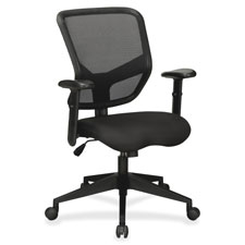 Exec Mid-back Chair, 26.5 In. X 28 In. X 25.75 In., Bk