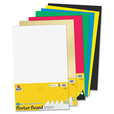 Pacon Pac5443 Posterboard, Rec, 14 In. X 22 In., 5shts-pk, White