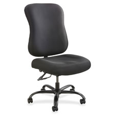 Safco Saf3590bl Task Chair, 400lb Cap, 25 In. X 25 In. X 42.5 In., Black