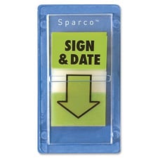 Spr38010 Sign And Datepop-up Flags, 1 In. X 1.75 In., 100-pk, Green